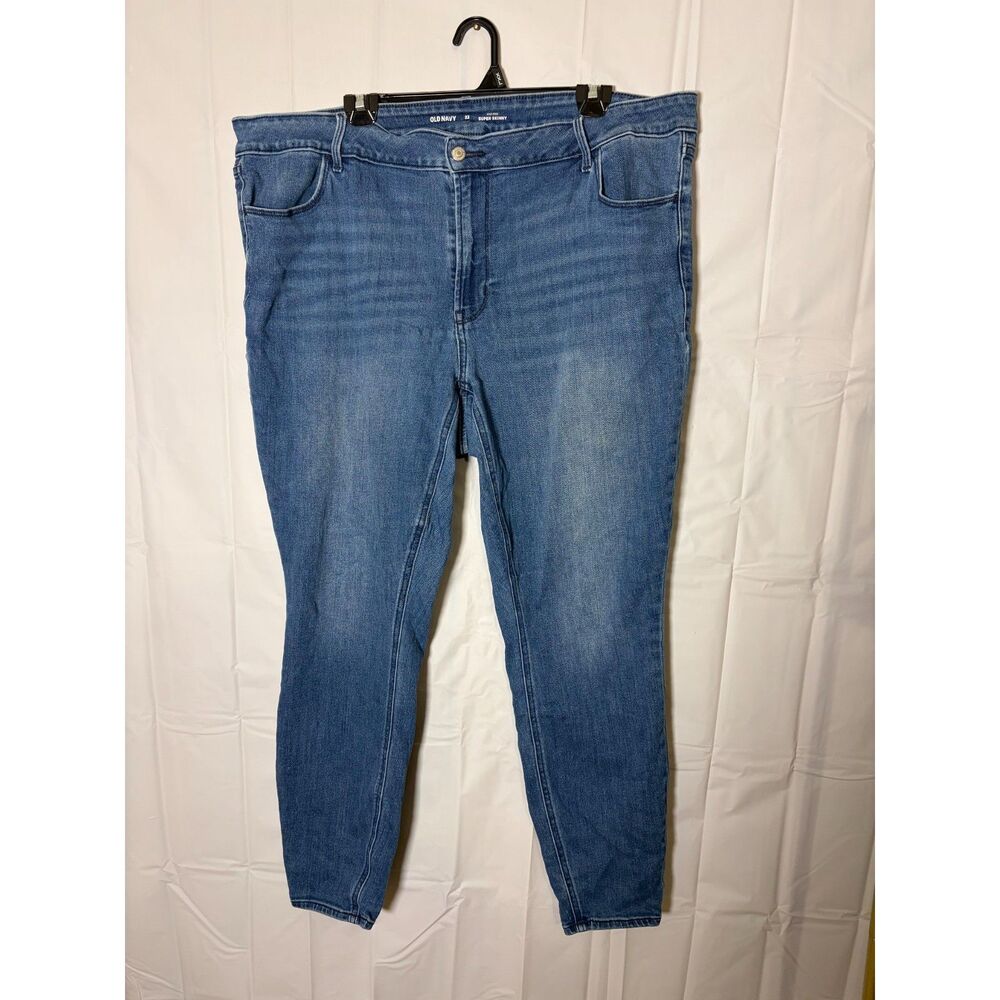 Old Navy High Rise Super Skinny Jeans Size 22 Womens Plus Denim Medium Wash